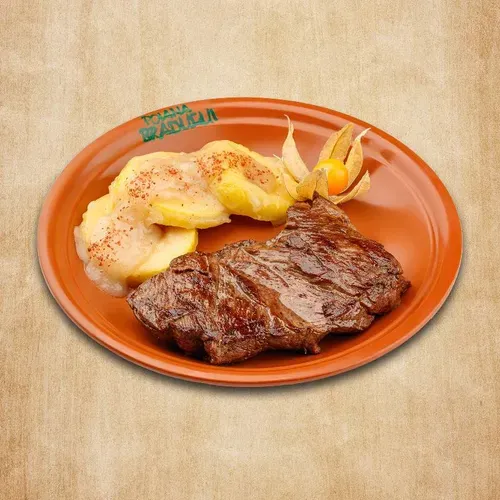 Steak cu mere caramelizate