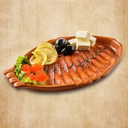 Somon cu icre roșii și lămâie